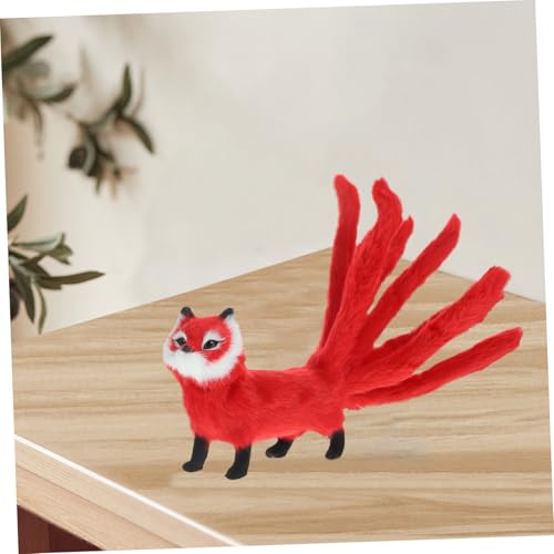 VICASKY Realistisches Fuchs Plüschtier Kuscheltier aus Weichem Langlebigem Material Niedliche Tierfigur als Dekoratives Wohnaccessoire und Vielseitiges Liebevoll Zufällige