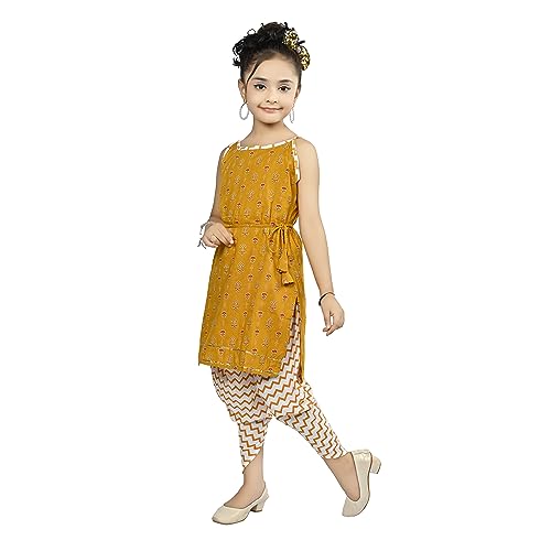 Image of Blushup Girls Kids Kurti and Dhoti Set