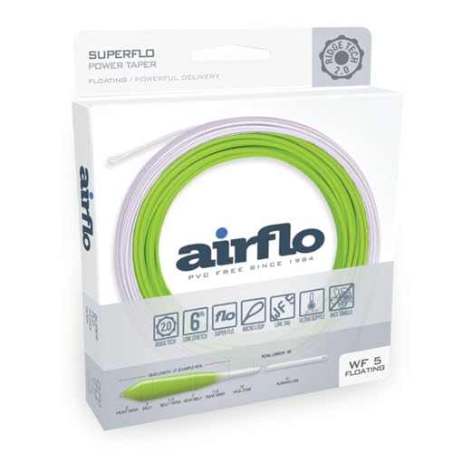 AIRFLO Ridge 2.0 SUPERFLO Power Taper WF5, Chartreuse / White