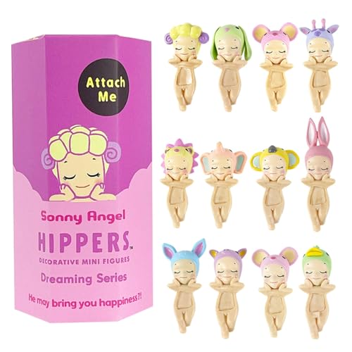 Ruiyete Ángel de la Serie Animal - Figuras de ángel Adornos para teléfono de Anime Kawaii, Figura de Animales al Azar Adorno de ángel Mini Figuras Decorativas, Adorno Coleccionable de ángeles