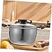Imagen de Ciieeo Olla de Sopa Acero Inoxidable 16 Cm con Dos Asas Doble Capa Resistente para Cocina Gas y Eléctrica Utensilios de Cocina Hogar con Tapa Multifunctional para Sopas y Estofados