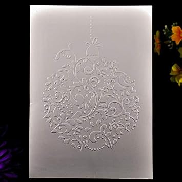 Kwan Crafts 4 pcs Different Style Christmas Deer Tree Giftbox Plastic Embossing Folders for Card Making Scrapbooking and Other Paper Crafts