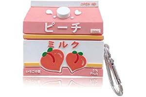 Ahnspiceo Cute Cartoon AirPod Case Peach 3D Silicone Cover