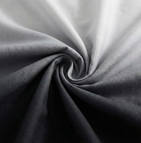 Image of VAS COLLECTIONS 300 TC Cotton Double Bedsheet for Super King Bed (108x108 in) | 7D Digital Printed Solid Bedsheet with 2 Pillow Covers | Soft, Wrinkle Packaging | Grey Shade