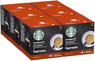 STARBUCKS Single-Origin Colombia by Nescafe Dolce Gusto Medium Roast Coffee Pods, 12 Capsules (Pack of 6 - Total 72 Capsules, 72 Servings)