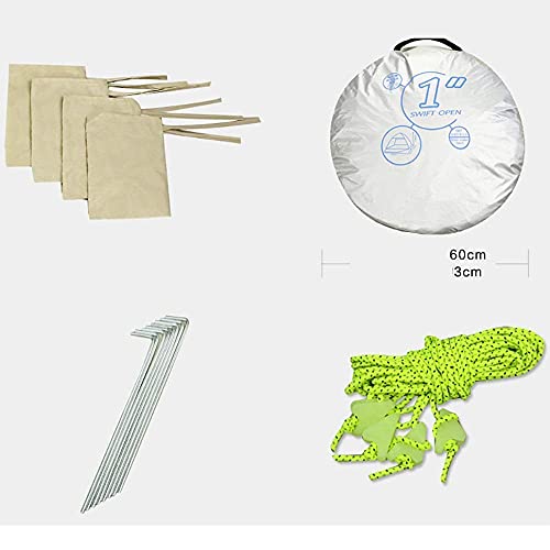 Carpa portátil transpirable para 2-3 personas color azul miniatura 6