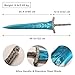 48 inch All Metal Blue Moonlight Dark Moon Greatsword Carian Ranni's Sword with Display Plaque for Collection, Display, Cosplay