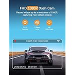 Dash Cam WiFi FHD 1080P Car Camera, Front Dash Camera for Cars, Mini Dashcams for Cars with Night Vision, 24 Hours Parking Mode, WDR, Loop Recording, G-Sensor, APP, Support 128GB Max - Image 2