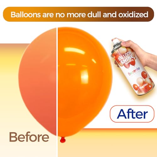 Image of Citrus Scent Balloon Shine Spray 15oz Fast High-Gloss for Parties | High Shine Zesty Citrus Balloon Spray, Long-Lasting Waterproof Gentle Formula, Quick Finish for Indoor Outdoor Events Decor