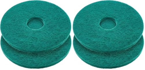 Teenyyou 2 Pcs 12" Green Floor Buffer Pads for Machine