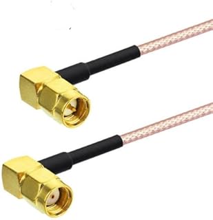 3-PCS SMA Male Right Angle to RP-SMA Female Right Angle RG316 Pigtail Cable 30cm