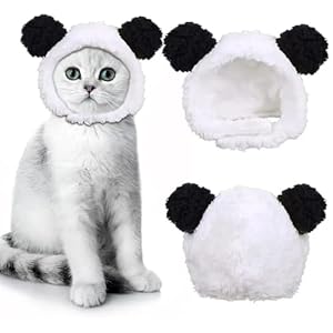 DLPRK Bonnet d&rsquo;hiver mignon pour chat, chaud, doux et confortable, réglable pour petits animaux de compagnie, vêtement pour chats et chiens, chapeau pour chien, bonnet pour chien, chaud