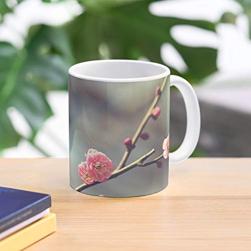 Bokeh Flower Japan Ume Pink Plum Gyoen Winter Shinjuku Best 11 Ounce Ceramic