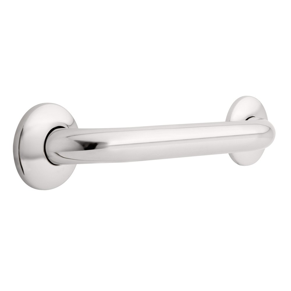 Safety 1st 5712BS 1-1/4-Inch x 12-Inch Concealed Mount Safety Bath and Shower Grab Bar, Bright Stainless Steel