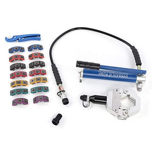 Hydraulic Hose Crimper, Lightweight A/C Hose Crimper Kit, 15Mm Stroke Auto Accessory For Auto Car Hose Crimping Tool #TOP2