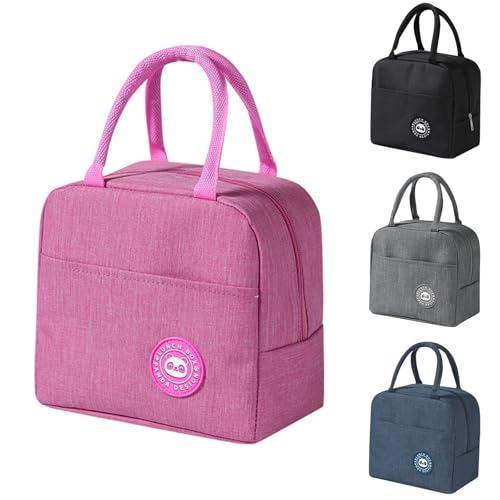 Ruucy Sac Isotherme Repas, Petit Sac Lunch Box Étanches, Sac Glaciere Repas Imperméable en Feuille d'Aluminium, 5L Sac Lunch Isotherme pour Femmes, Hommes,...