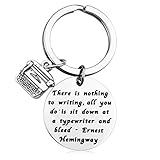 MAOFAED There is Nothing to Writing (Typewriter Keychain)