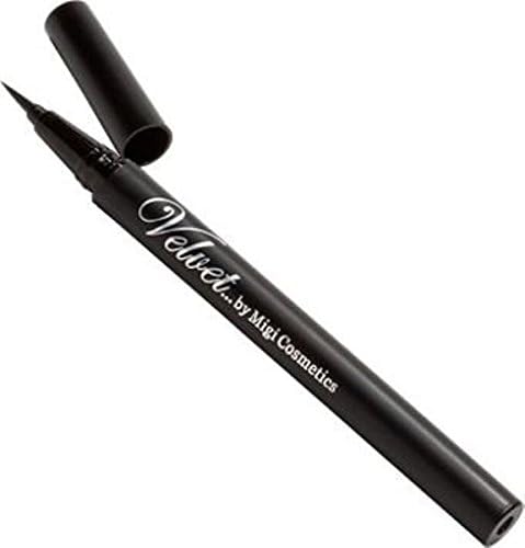 Velvet by Migi Cosmetics LIQUID LIP LINER PEN. Smudge Proof, Water Resistant Professional Makeup Artist Tool. DESIGN and DECORATE LIP ART. (Black)