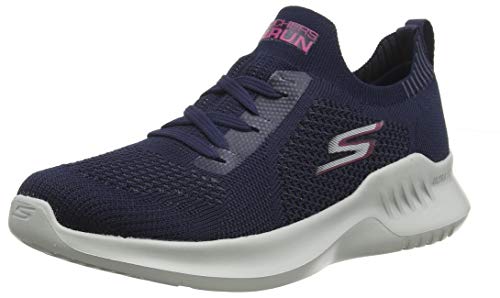 Tênis Go Run Mojo 2.0-Tinker, SKECHERS, Feminino, Azul Escuro/ Rosa, 34