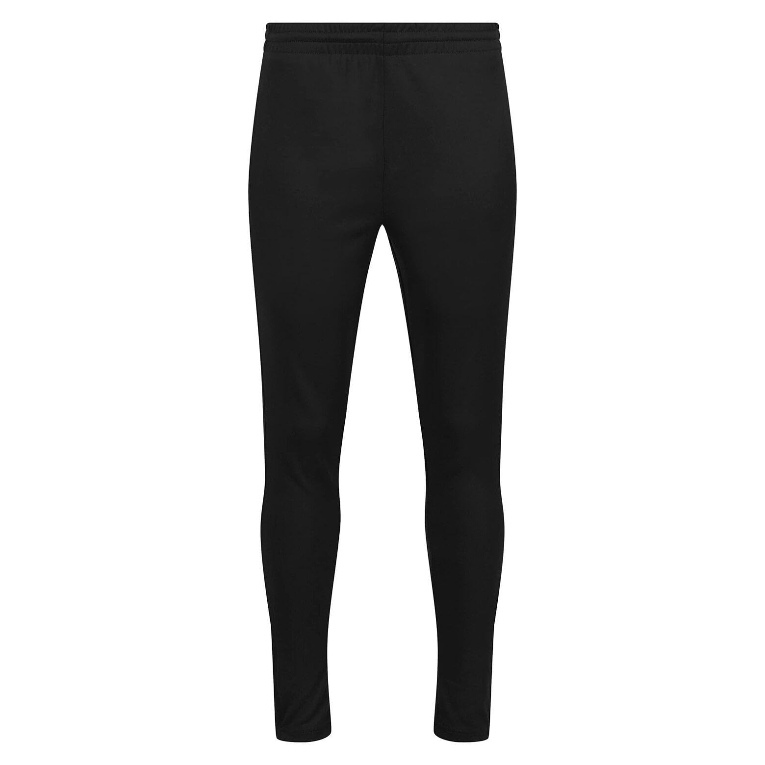 Trutex Unisex Kids Black Boys & Girls School Pe Joggers, Kids Tracksuit Bottoms Slim Leg Sports Trousers For School Uniform – (7-8 Years)