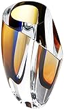 Kosta Boda Mirage Vase, Blue/Amber, Medium