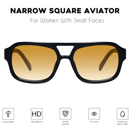 Mosanana Small Aviator Sunglasses for Women MS52362