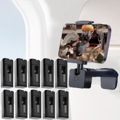 10 PACK Airplane Phone Holder for iPhone Samsung and other Phones Travel Essentials Accessories Cruise car Mount Cell Stand air Plane Table seat Desk