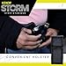 Vexor Storm Mini S1001 Personal Safety Device - Compact Rechargeable with LED Light - USB Charging - Pocket Size - Safety Lock - Includes Training Guide, Steel Gray