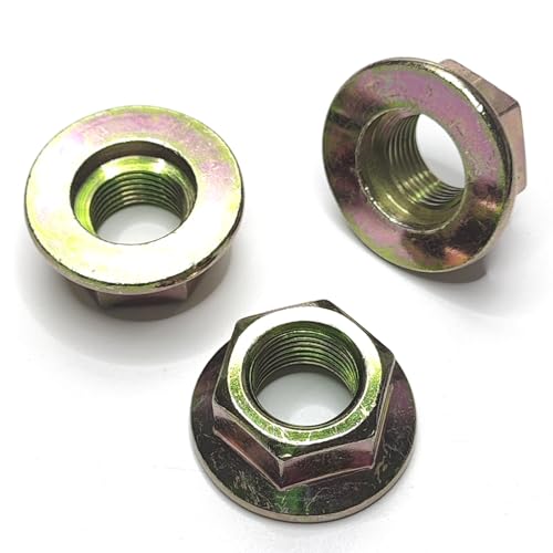 Spindle Blade Nuts of Hex Flanged 5/8"-18 Thread Fit for Cub Cadet for Zero Turn Mower RZT50 for MTD for White for Toro for Troy Bilt Garden Tractors Replace Part 712-0417 753-05549 912-0417A (3 Pack)