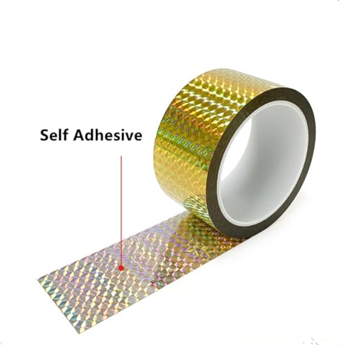 SICCOMA Fita Holográfica Refletiva Autoadesiva Fita Gold Prism Fita Holográfica Refletiva para Mante