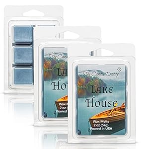The Candle Daddy Lake House Rustic Lake House Scented Melt Maximum Scent Wax CubesMelts 1 Pack 2 Ounces 6 Cubes