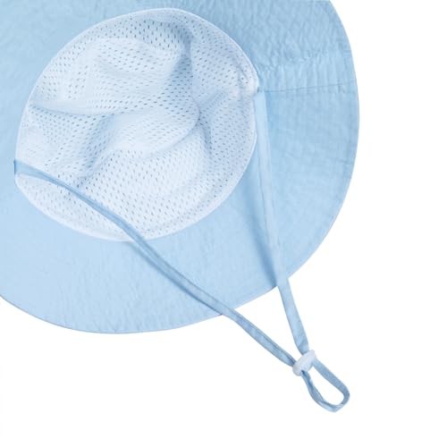 Image of MaxNova Baby Sun Hat Smile Face UPF 50+ Toddler Bucket Hat for Boys Girls 0-7 Years