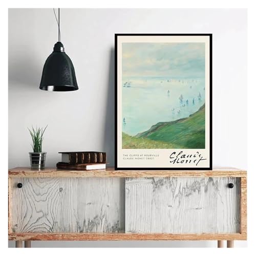 Cuadro sobre lienzo de Claude Monet ideal para decorar un pasillo elegante 3