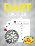 Dart Score Pad: Darts Scorekeeper, Dart Games Book, Dart Games Score Keeper, Dart Games for Adults & Kids, Dart Board Score Pad, Darts Match Score ... Scorer, Dart Player Gifts, Dart Essentials