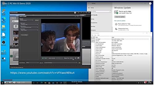 Video-2-PC USB Video Capture Kit. Links your VHS Player or Camcorder to your Windows 11/10/8/7 PC. Create MP4 Files and DVDs from VHS, Hi8, MiniDV.