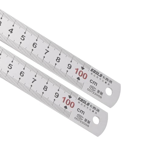 Règles en acier inoxydable de 1m avec double graduation métrique et impériale ultra précise