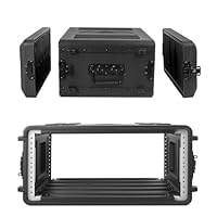 4U-Rack-Koffer, flach, 16 Zoll tief, 19 Zoll Rackmount-Flight-Road-Reisekoffer, wasserdichter Schutzkoffer mit Schaumstoffeinlage