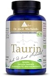 3+1 AKTION Veganes Taurin Dr. med. Michalzik - je Tagesempfehlung Taurin [1000 mg] - Aminosäure + wichtige körpereigene Substanz - ohne Zusatzstoffe - von BIOTIKON®