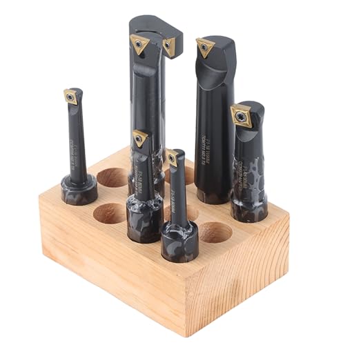 Precision Boring Tool Set Langworing-Werkzeug, Drehbalkenhalter 18 Mm Runde Schaft, Zementiertes Carbid-Balkenhalter für Bohrmaschinen und Latten, 7PCS, F1-18