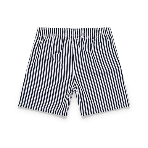 Karwuiio Men's Sleepwear Boxers Short Stripe Comfy Casual Elastic Waist Sleep Lounge Bottoms Pj Shorts