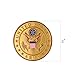 SHOP AWARDS AND GIFTS 2 Inch Round Thin United States US Army Metal Medallion Military Decal with Peel and Stick Back, American Service Logo Emblem Awards and Gifts, Pack of 1