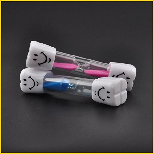 Lot de 50 sabliers smiley pour enfants - Deux minutes - Brossage dentaire - Cadeau pour enfants et adolescents