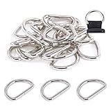 Swpeet 150Pcs Multi-Purpose Metal D Ring Semi-Circular D Ring for Hardware Bags Ring Hand DIY Accessories (3/4 Inch) - Image 1