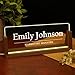 Desk Name Plate Personalized, Custom Acrylic Name Plate for Desk, Office Decor for Women Men, Appreciation Gifts for Coworkers Boss Teacher - Light-Up Name Plaque