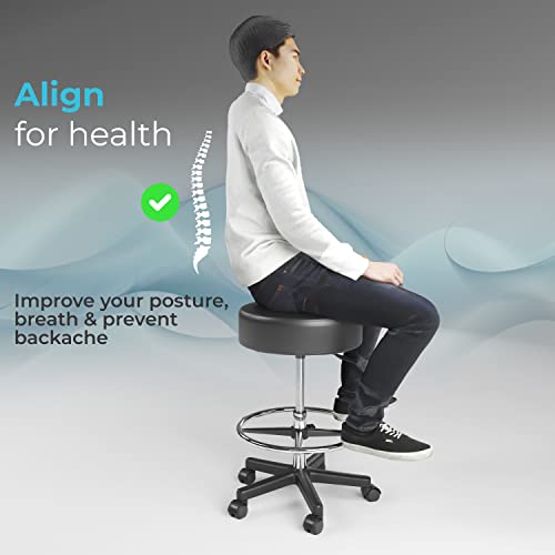 Experience Comfort: Luxton Ergonomic Rolling Stool Review