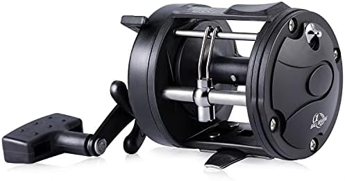 Sougayilang Trolling Reel Graphite Level Wind Fishing Reels, High Speed Gears Smoothest Drag, Popular Method Used Boat Saltwater Surf Casting Fishing,Size 3000L