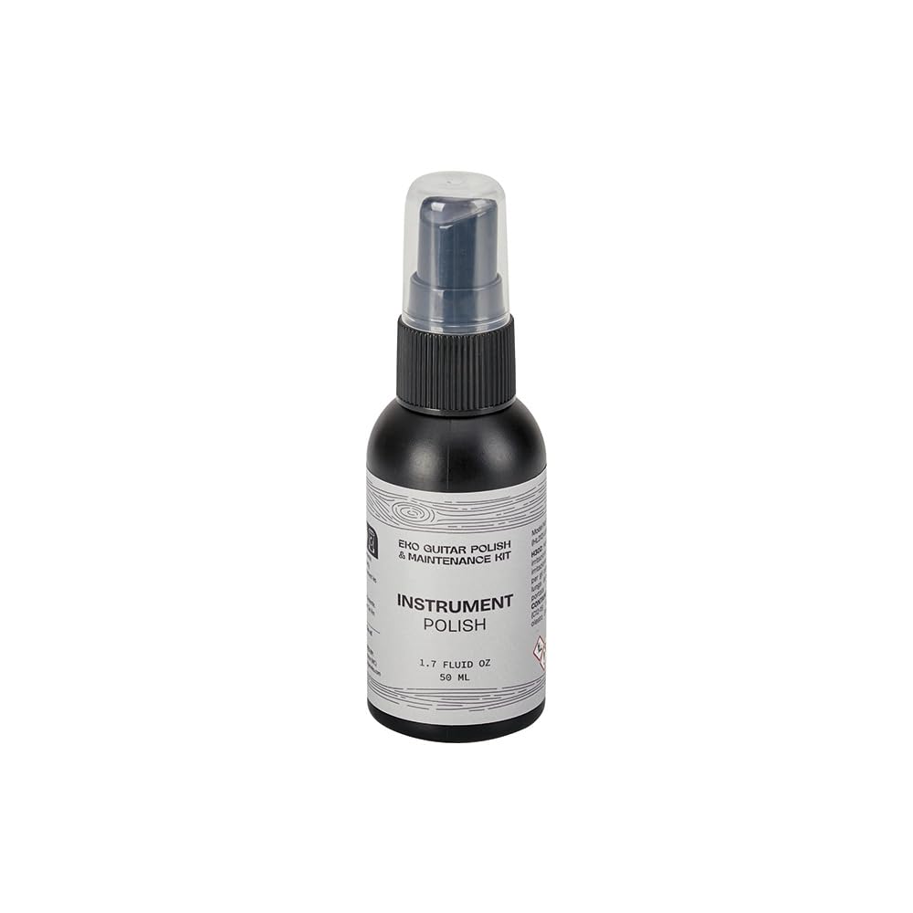 EKO GUITARS - Polish and Maintenance Kit, per Pulizia e Cura della Chitarra, 3 Spray 50 ml per Tastiera, Corde e Corpo, 2 Panni Microfibra Inclusi