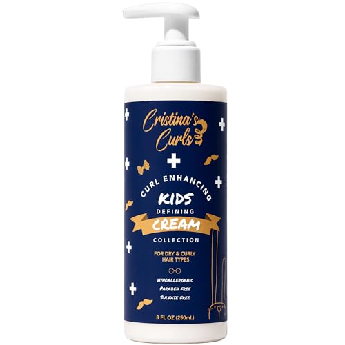 Cristinas Curls Curl Defining Cream For Kids Moisture Rich Styling For Soft Bouncy Curls