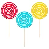 ROMISBABA ロリポップ小道具 直径14cm 人工キャンディー3個セット 結婚式写真撮影用装飾品 おもちゃ兼用