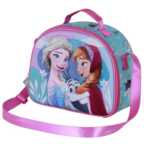 Disney Frozen 2 Family-3D Lunch Bag, Blue, 26 x 20 cm